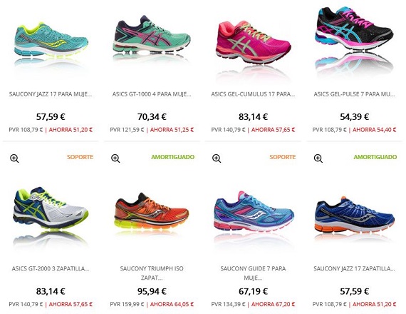 sportshoes asics mujer